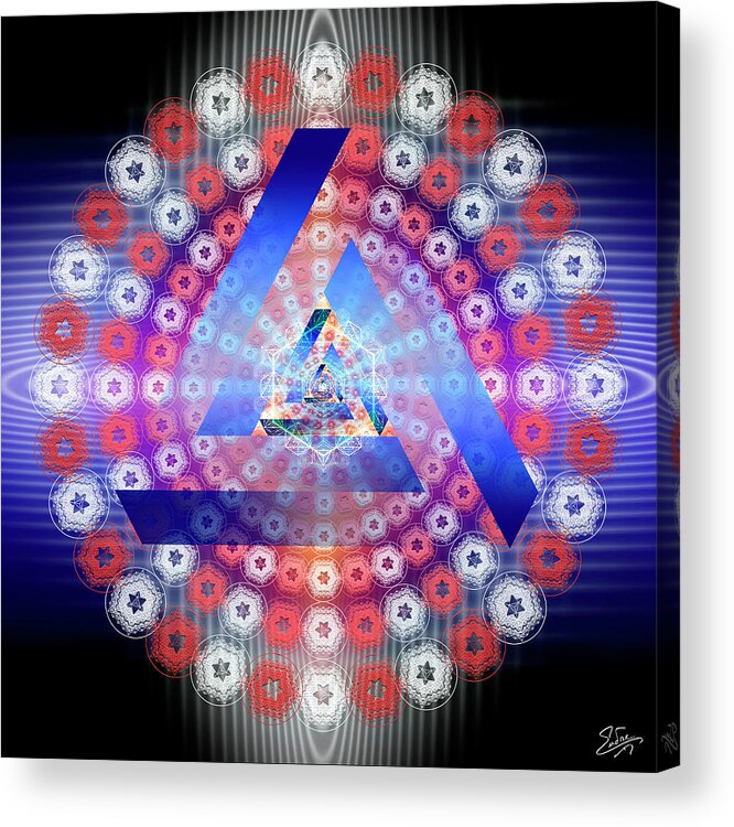 Endre Acrylic Print featuring the photograph Sacred Geometry 646 by Endre Balogh