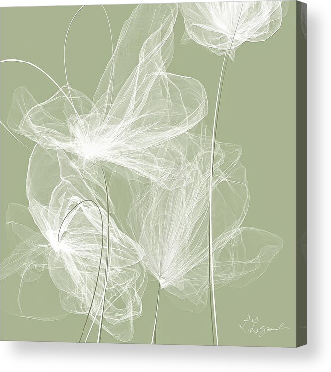 Sage Green Acrylic Print featuring the painting Sage Green Artwork by Lourry Legarde