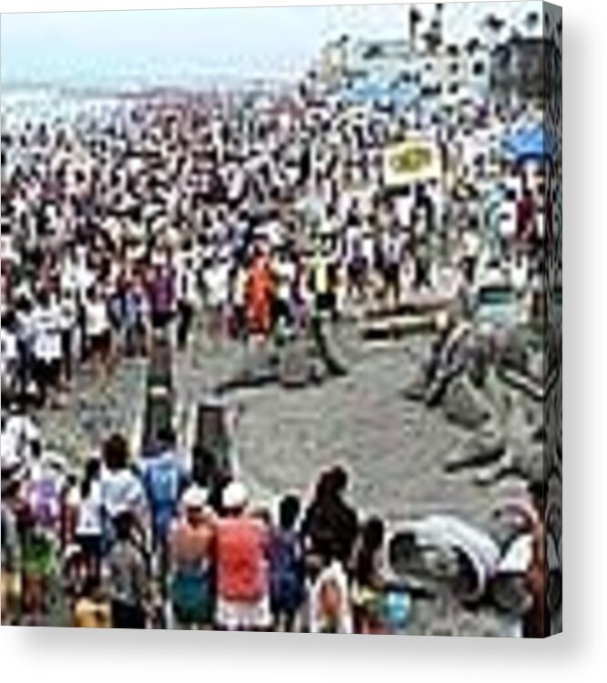  Acrylic Print featuring the photograph Sand Statues On The Beach by James Knecht