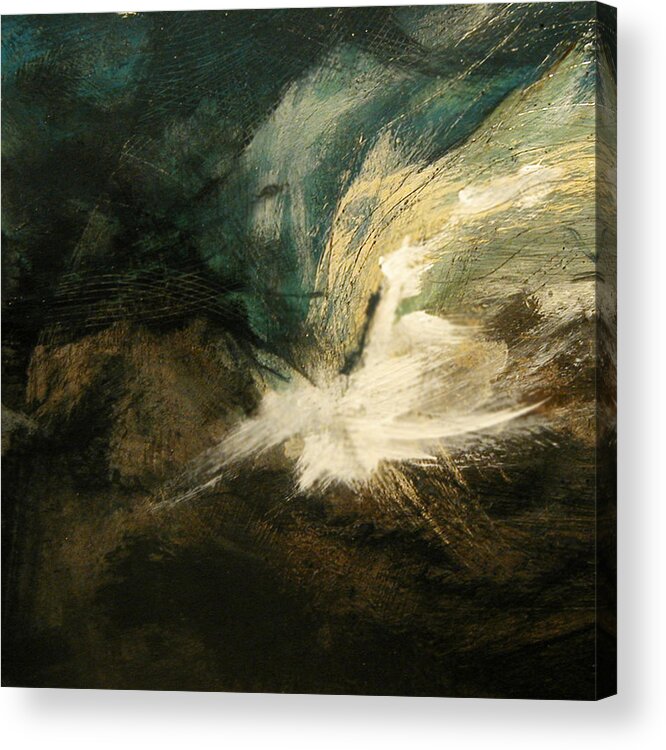 Sea Acrylic Print featuring the painting Sea Fugue 2 by Michaelalonzo Kominsky