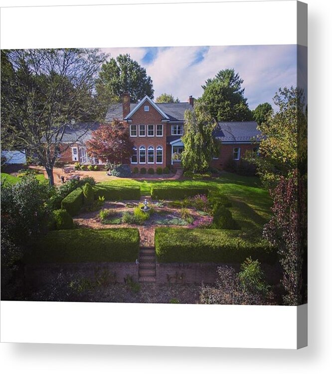 Mountainviews Acrylic Print featuring the photograph Secret Garden Sits Nestled Behind This by Creative Dog Media 