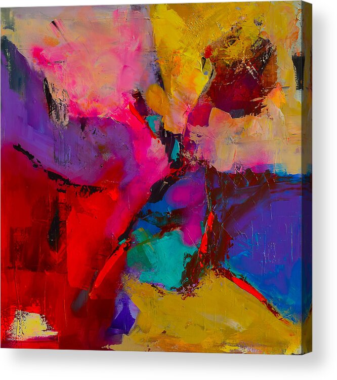Abstract Acrylic Print featuring the painting Shades of Colors - Art by Elise Palmigiani by Elise Palmigiani
