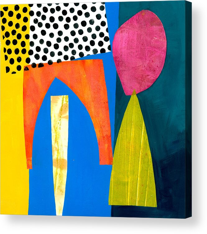 Jane Davies Acrylic Print featuring the painting Shapes 2 by Jane Davies