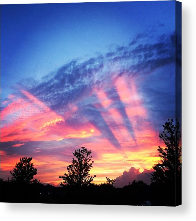 Sky Acrylic Print featuring the photograph Showtime Sunset by Jason Nicholas