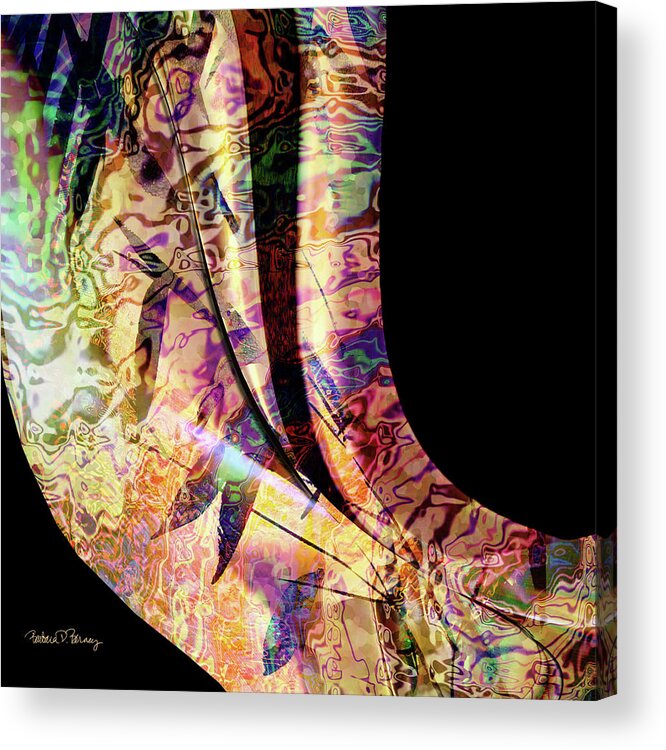 Abstract Acrylic Print featuring the digital art Silk Road by Barbara Berney