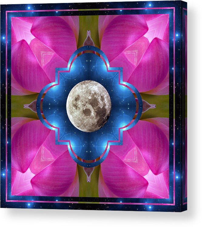 Yoga Art Acrylic Print featuring the photograph Sister Moon by Bell And Todd