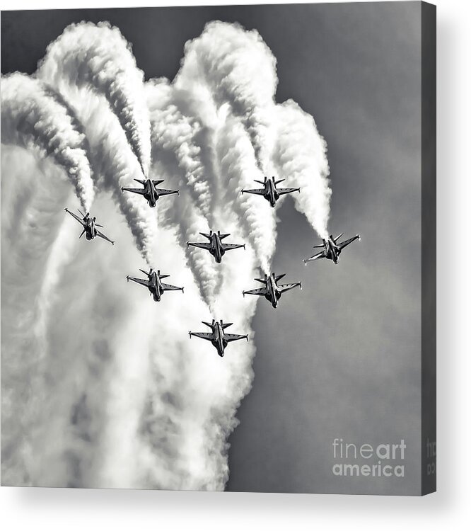 T-50b Acrylic Print featuring the photograph Skyfall by Ray Shiu