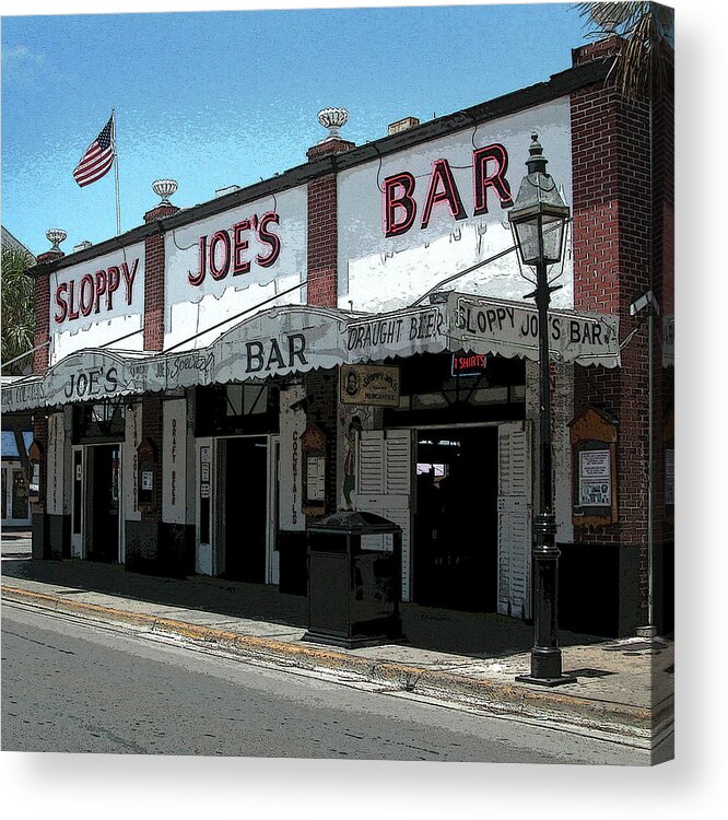 Sloppy Joe's Acrylic Print featuring the photograph Sloppy Joe's - Key West by Frank Mari