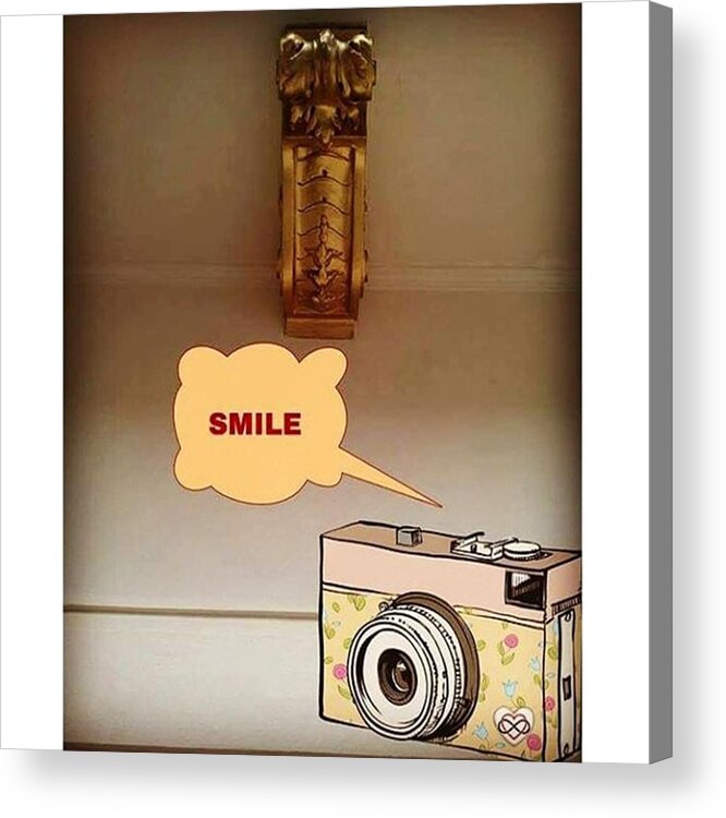 Beautiful Acrylic Print featuring the photograph Smile, send goodvibes by Daniela Elena Vilcea