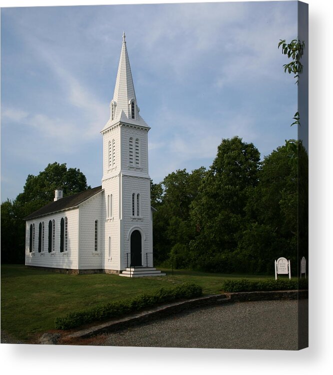 Church Acrylic Print featuring the photograph South Ferry Baptist Church by Rebecca Smith