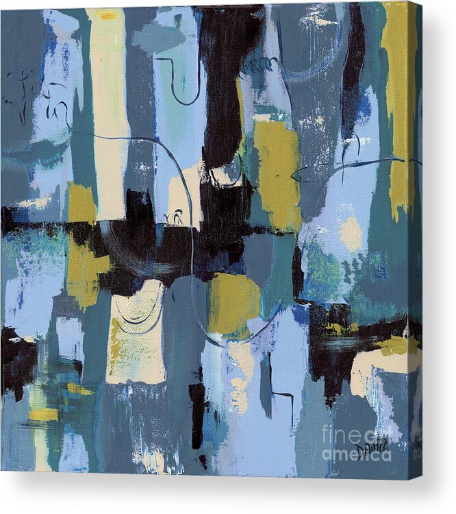 Abstract Acrylic Print featuring the painting Spa Abstract 2 by Debbie DeWitt