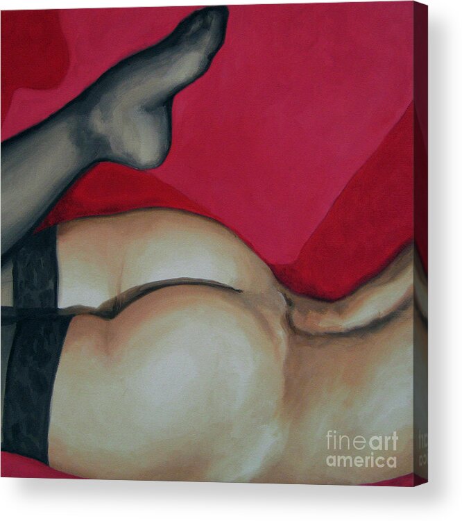 Noewi Acrylic Print featuring the painting Spank Me by Jindra Noewi