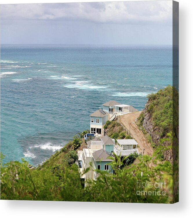 Ocean Acrylic Print featuring the photograph St. Kitts by Kathy Strauss