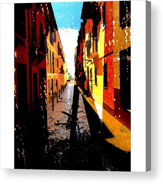 Urbanart Acrylic Print featuring the photograph Streets Of Palma #euroart #mallorca by Tee Tallent