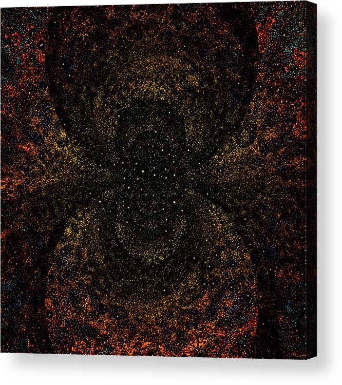 Stars Acrylic Print featuring the digital art Sunset Starlight by Nick Heap