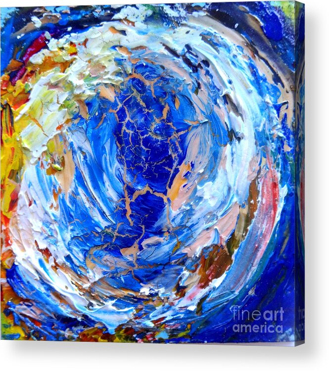 Hurricane Acrylic Print featuring the painting Surge 2 by Fred Wilson