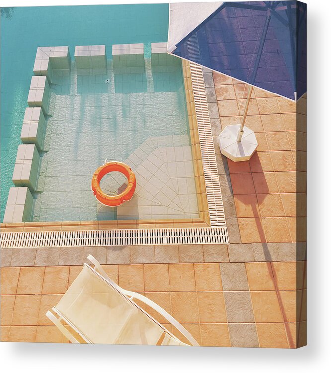 Water Acrylic Print featuring the photograph Swimming Pool by Cassia Beck