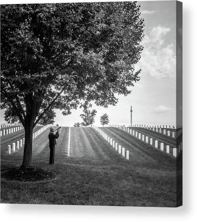 Funeral Acrylic Print featuring the photograph Taps by Al Harden
