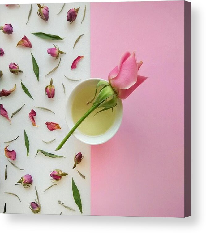 Food Acrylic Print featuring the photograph Rose Tea by Ann Foo