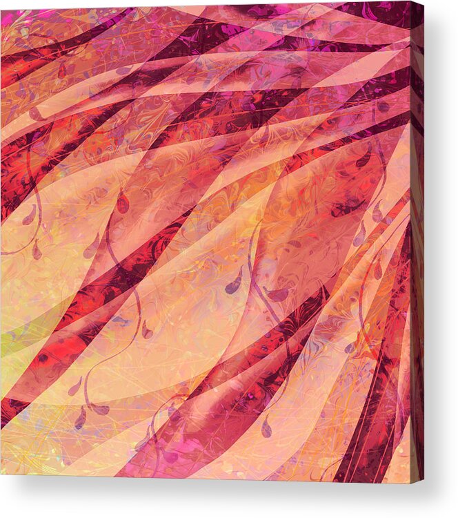 Abstract Acrylic Print featuring the digital art Tear Catcher by William Russell Nowicki