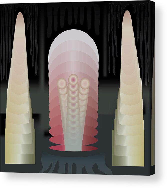 Tentacle Acrylic Print featuring the digital art Tentaclon by Kevin McLaughlin