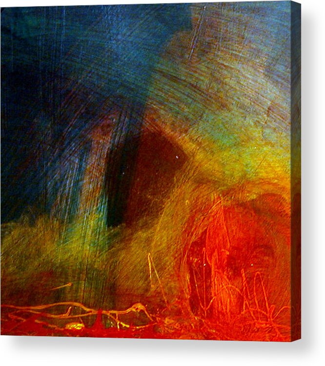 Tequila Acrylic Print featuring the painting Tequila Sunrise by Michaelalonzo Kominsky