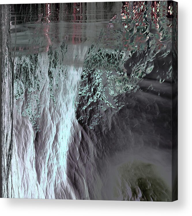 . Acrylic Print featuring the digital art The Abyss Can See You Too by Laura Boyd