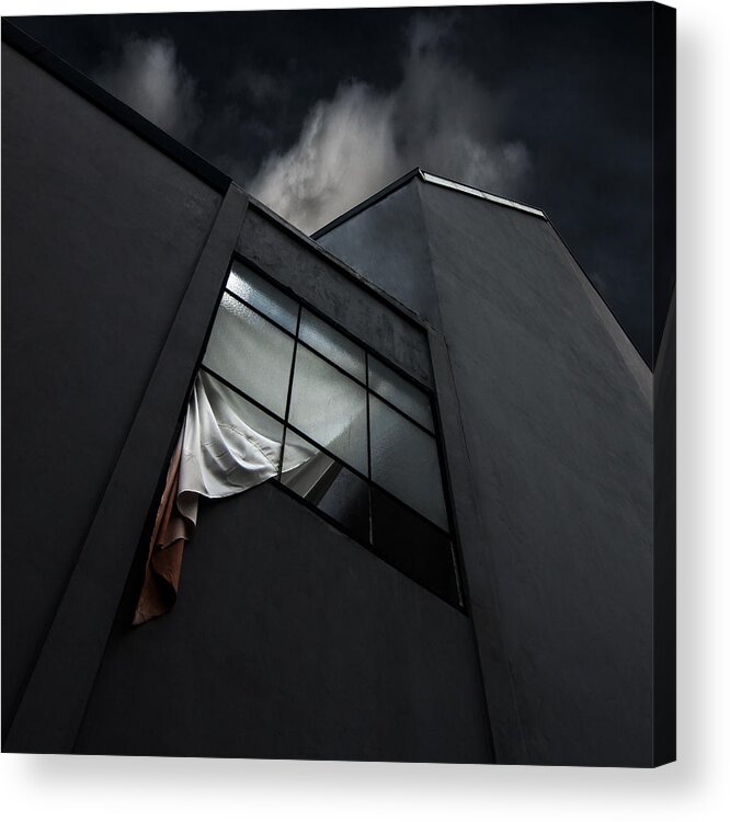 Window Acrylic Print featuring the photograph The Broken Window by Gilbert Claes