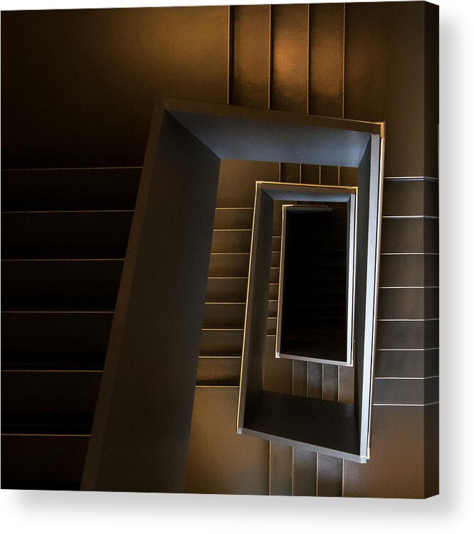 Stair Acrylic Print featuring the photograph The Brown Sugar Staircase by Gerard Jonkman