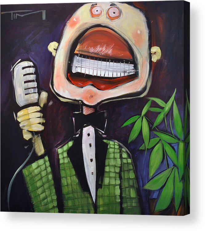 Entertainer Acrylic Print featuring the painting The Entertainer by Tim Nyberg