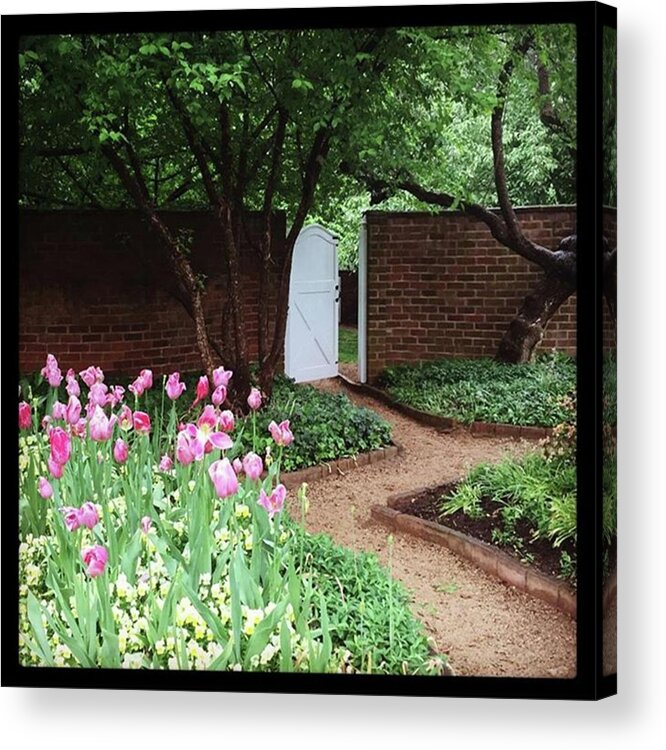 Gardengate Acrylic Print featuring the photograph The Gardens At Mr. Jefferson's by Hermes Fine Art