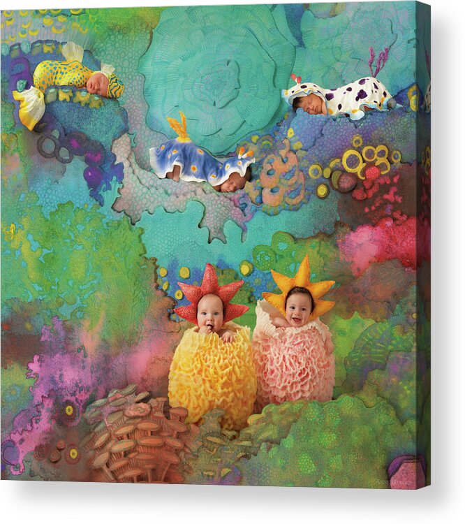 Under The Sea Acrylic Print featuring the photograph The Great Barrier Reef by Anne Geddes