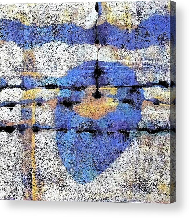 Heart Acrylic Print featuring the painting The Heart of the Matter by Maria Huntley