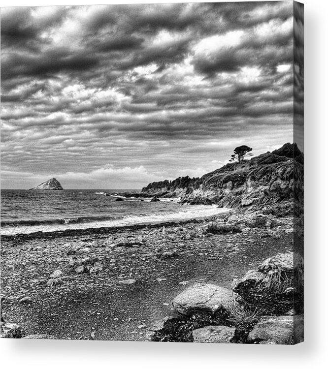 Devonshire Acrylic Print featuring the photograph The Mewstone, Wembury Bay, Devon
#view by John Edwards