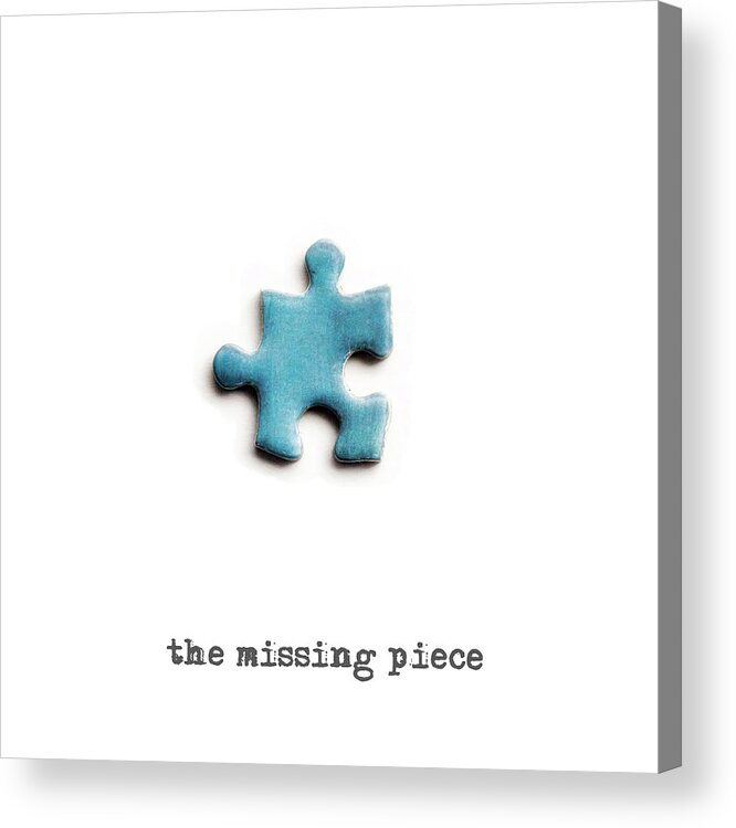 Puzzle Acrylic Print featuring the photograph The missing piece by Micah Offman