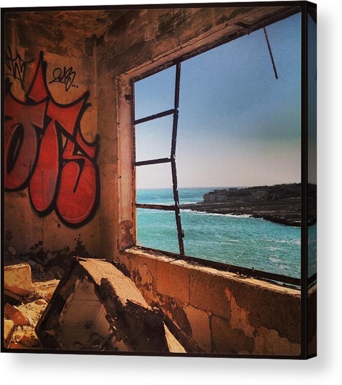 Beaches Acrylic Print featuring the photograph The Secret Window by Sacha Kinser