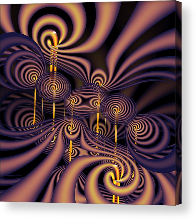 3d Acrylic Print featuring the digital art The Speed of Light by Deirdre Reynolds