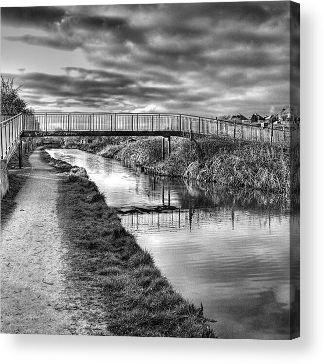 Canal Acrylic Print featuring the photograph The Unfortunately Named Cat Gallows by John Edwards