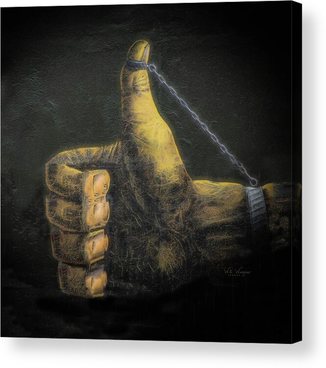 Thumb Acrylic Print featuring the photograph Thumbs Up by Will Wagner