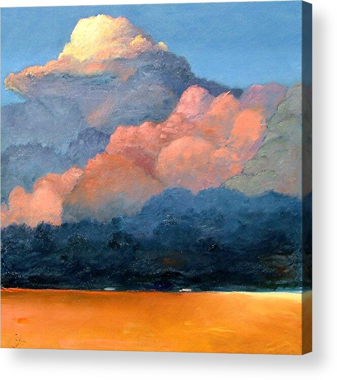 Landscape Acrylic Print featuring the painting Thundercap by Gary Coleman