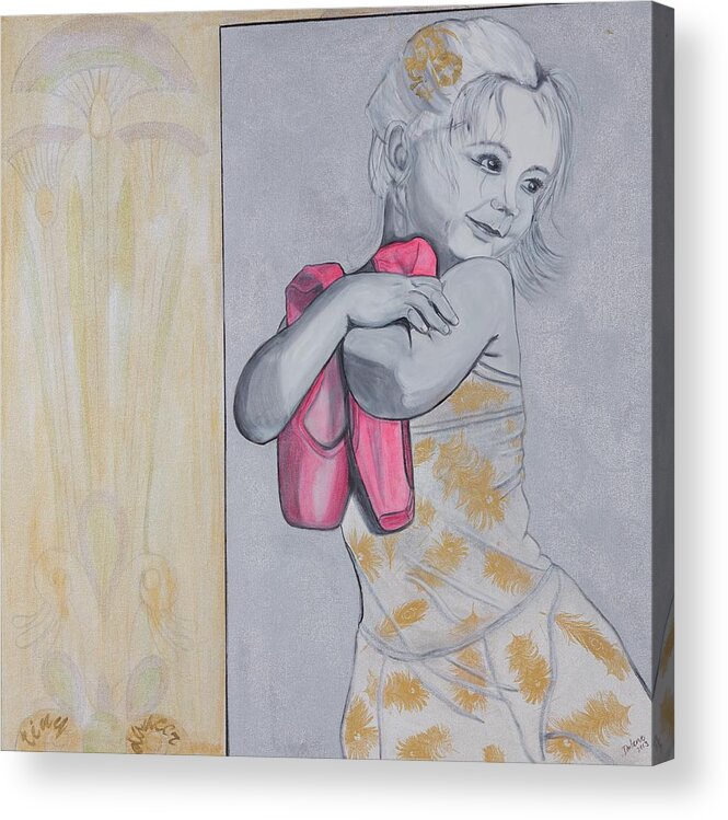 Darlene Acrylic Print featuring the painting Tiny Dancer by Darlene Graeser