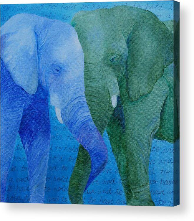 To Have And To Hold Acrylic Print featuring the painting To Have and To Hold by Emily Page