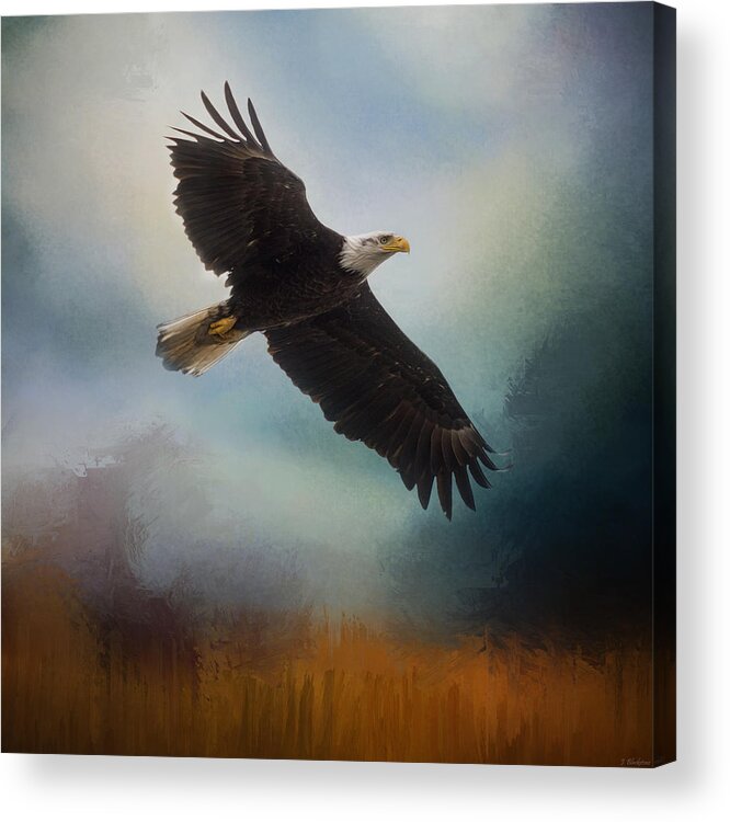 Tomorrow Acrylic Print featuring the painting Tomorrow - Eagle Art by Jordan Blackstone