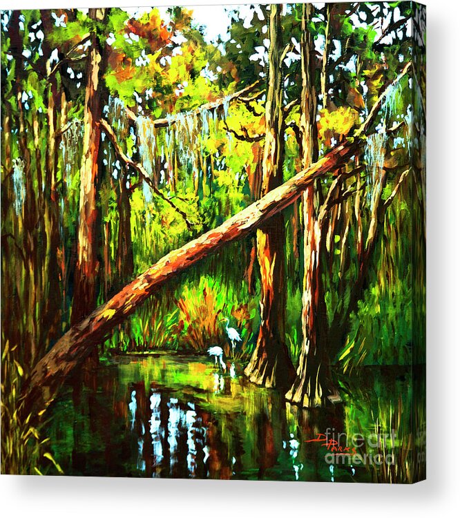 Louisiana Acrylic Print featuring the painting Tranquillity by Dianne Parks