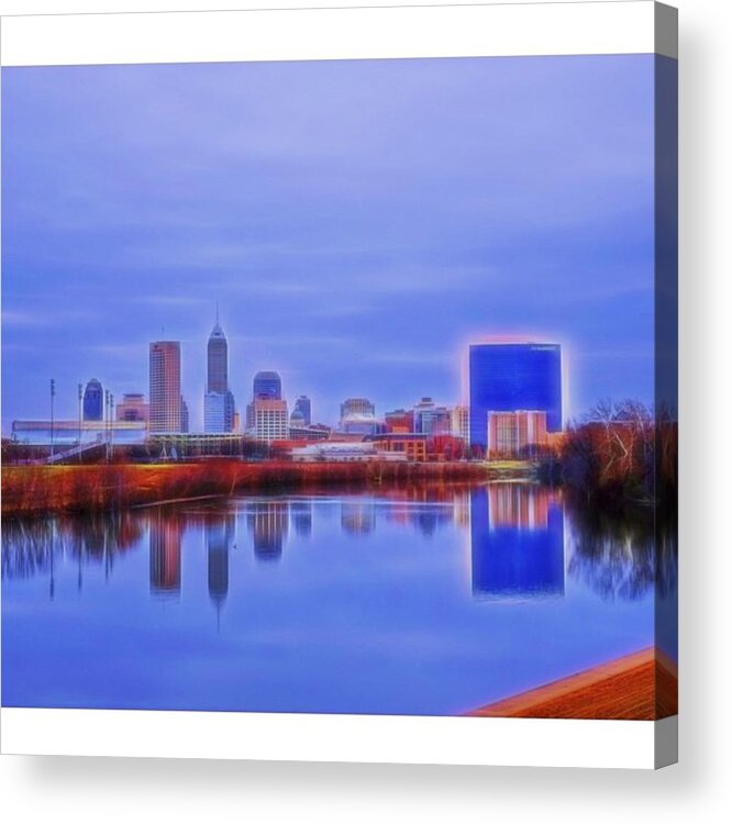 Naptown Acrylic Print featuring the photograph #travel #usa #midwest #indiana by David Haskett II