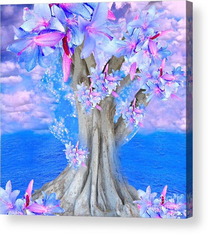 Tree Acrylic Print featuring the painting Tree Of Hope by Saundra Myles