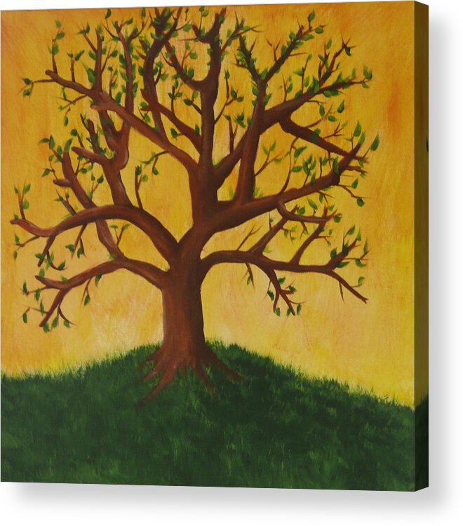 Tree Acrylic Print featuring the painting Tree of Life by Jennifer Hernandez