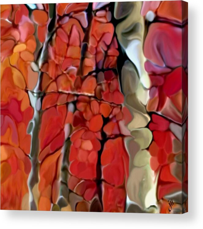 Landscape Acrylic Print featuring the painting Treelings by Jonathon Hetts