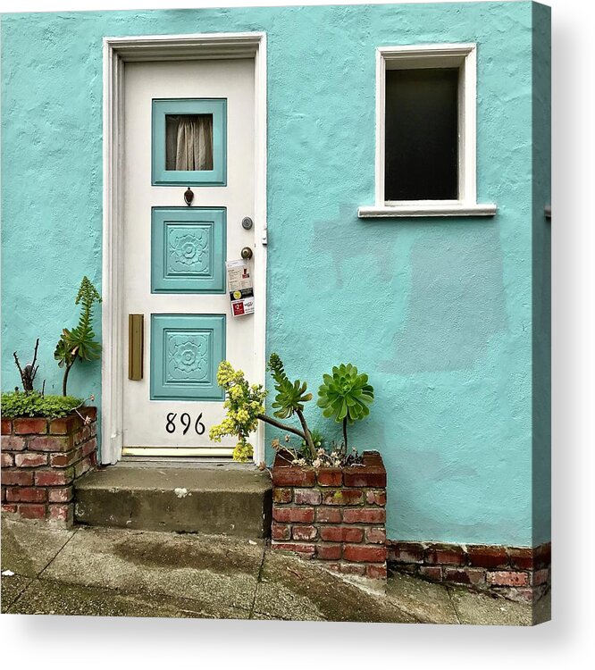  Acrylic Print featuring the photograph Turquioise Wall by Julie Gebhardt