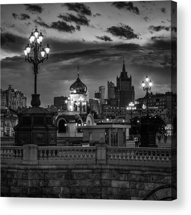 Europe Acrylic Print featuring the photograph Twilight. by Usha Peddamatham